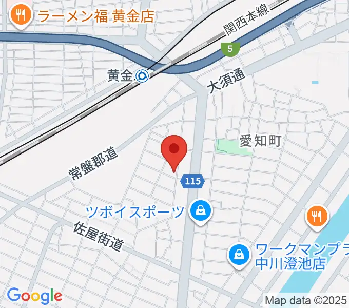 名古屋Groovin Bluesの地図