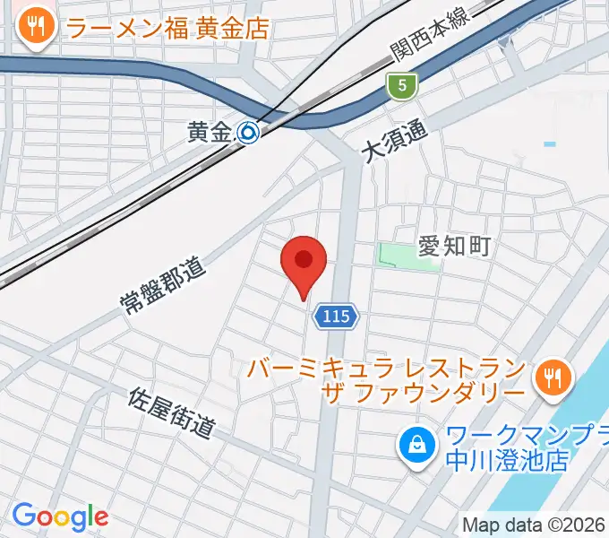名古屋Groovin Bluesの地図