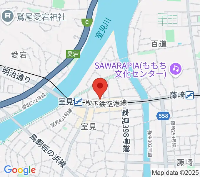 和光音楽アカデミーの地図