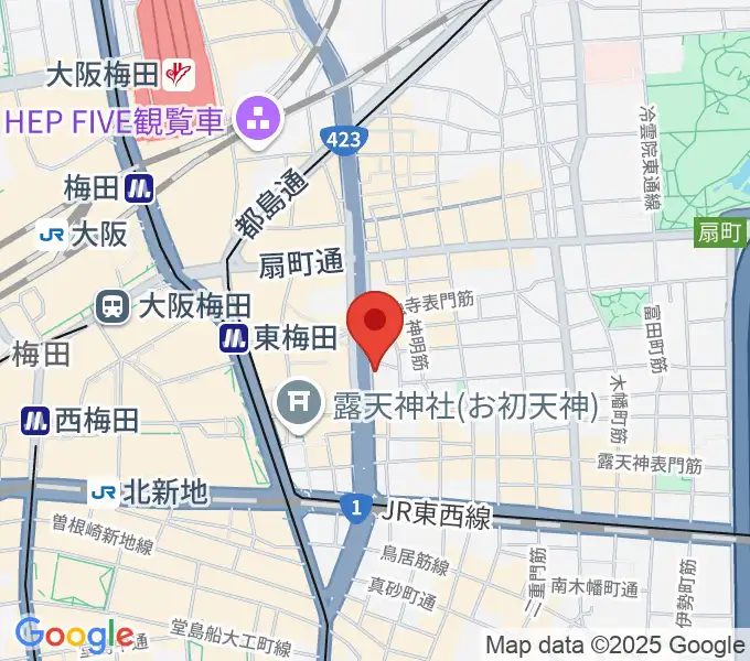 M4IIスタジオの地図