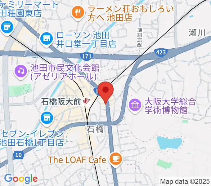 スタジオR'sの地図