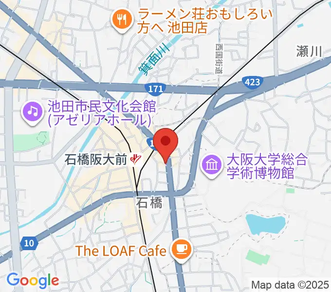 スタジオR'sの地図