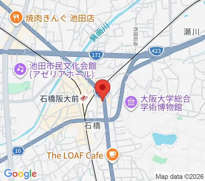 スタジオR'sの地図