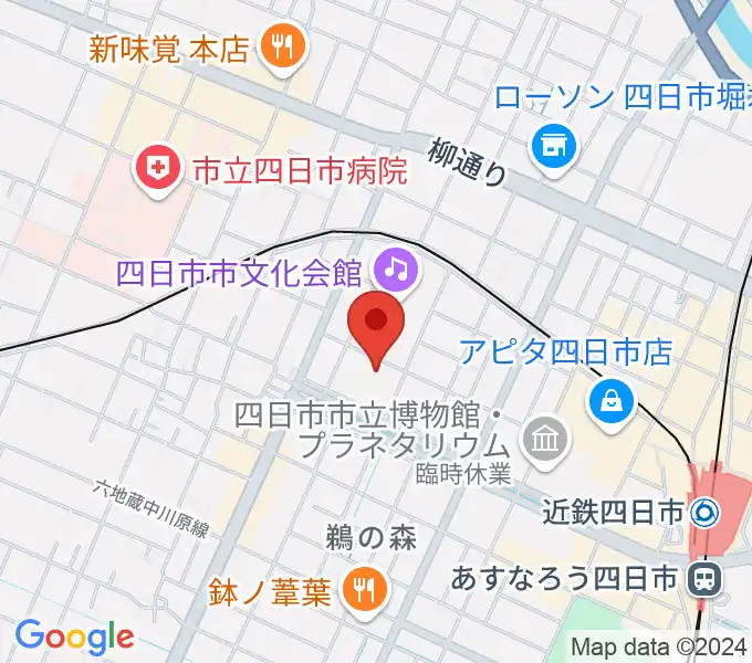 第一楽器ムーシケの地図