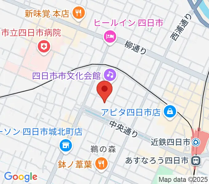 第一楽器ムーシケの地図