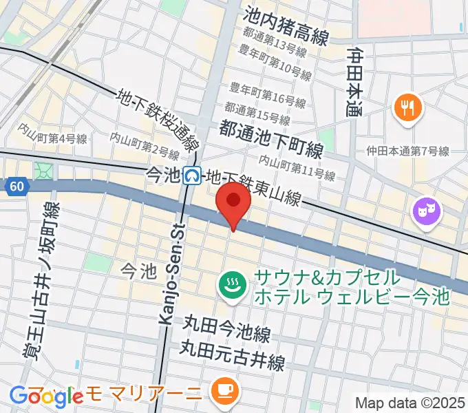今池3STARの地図