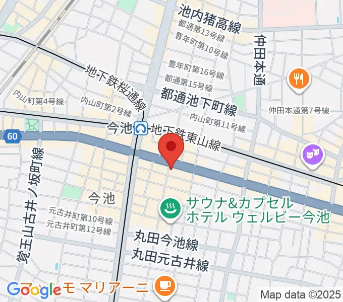 今池3STARの地図