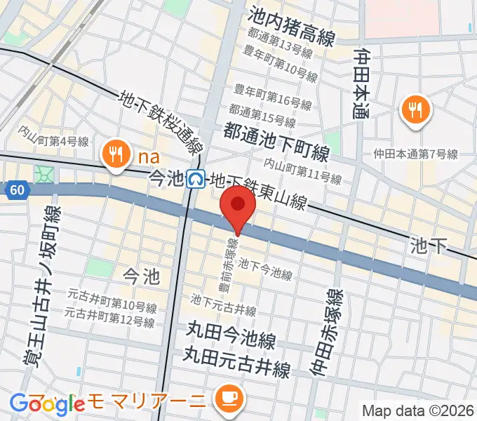 今池3STARの地図