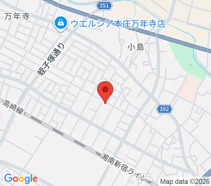 荒井經子音楽教室の地図