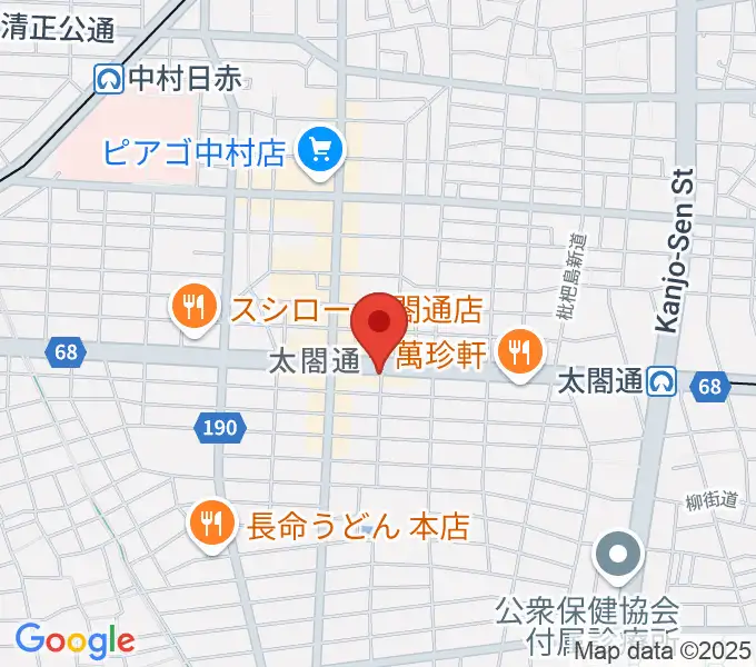 ピアノ教室luce（ルーチェ）中村教室の地図