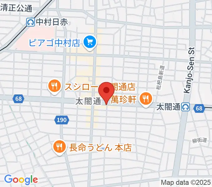 ピアノ教室luce（ルーチェ）中村教室の地図