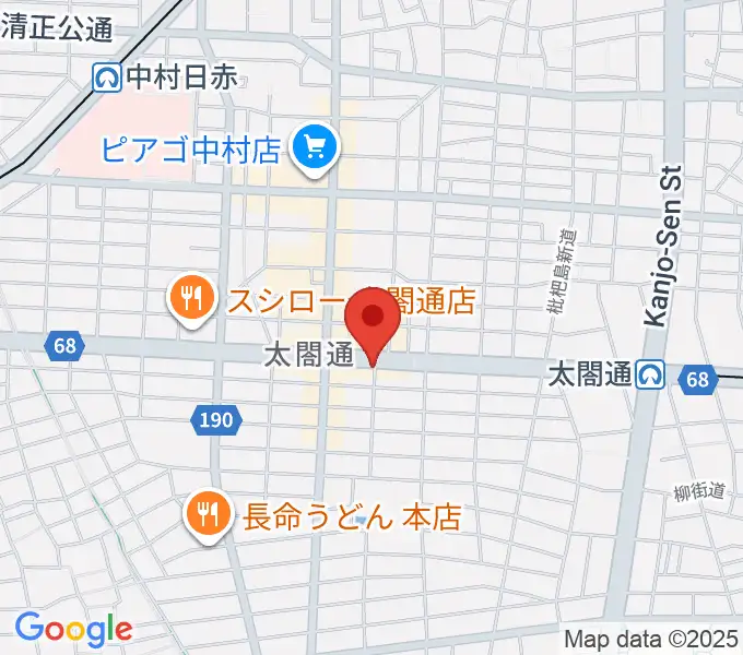ピアノ教室luce（ルーチェ）中村教室の地図