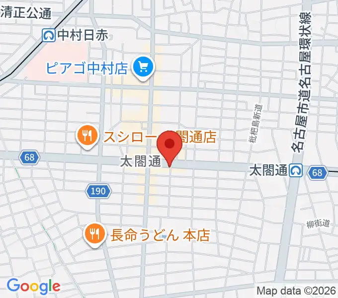 ピアノ教室luce（ルーチェ）中村教室の地図