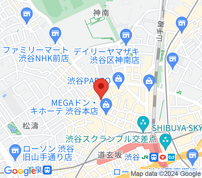 イシバシ楽器 渋谷店の場所