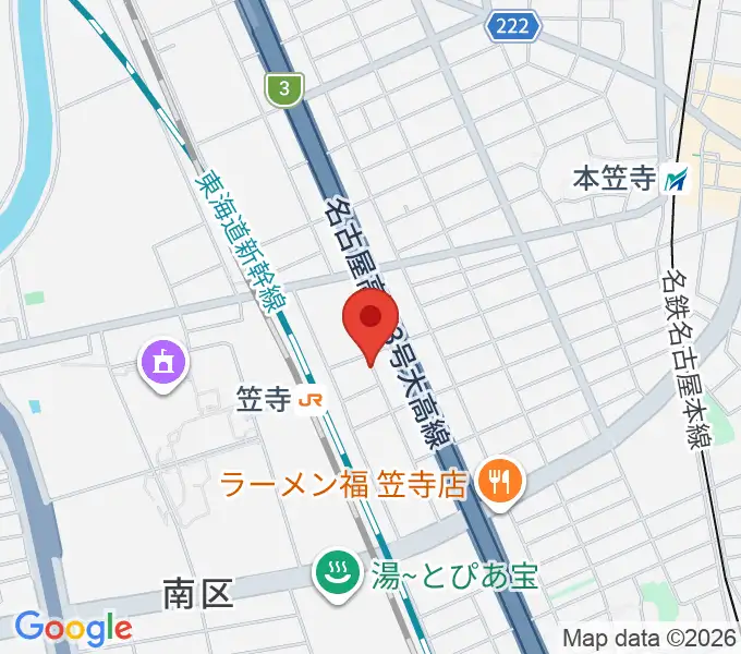 ナナ音楽教室の地図