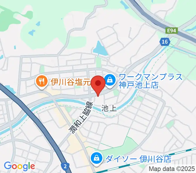 メロウミュージックスクールの地図