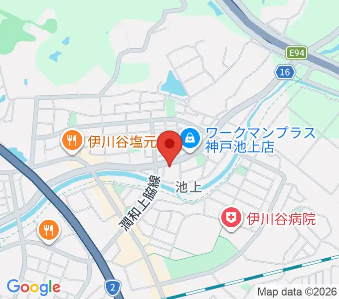 メロウミュージックスクールの地図