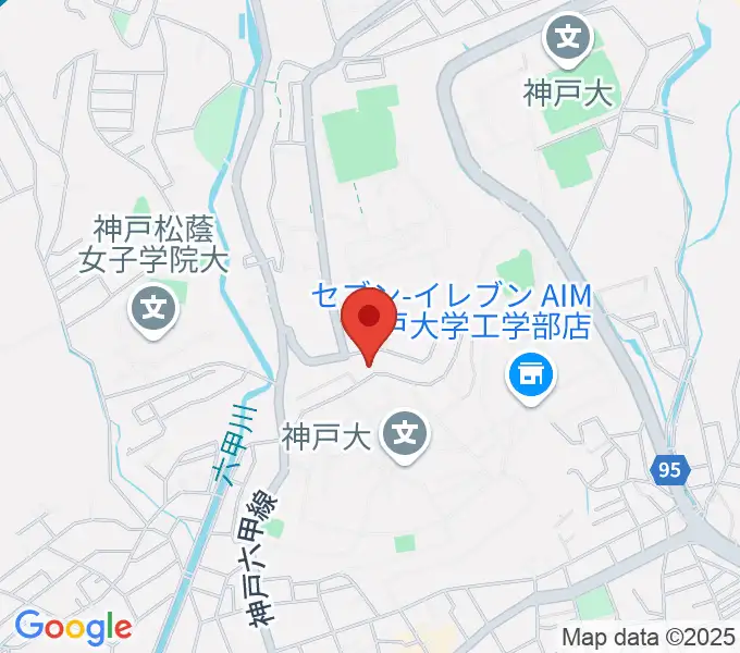 麦谷和代ピアノ教室の地図