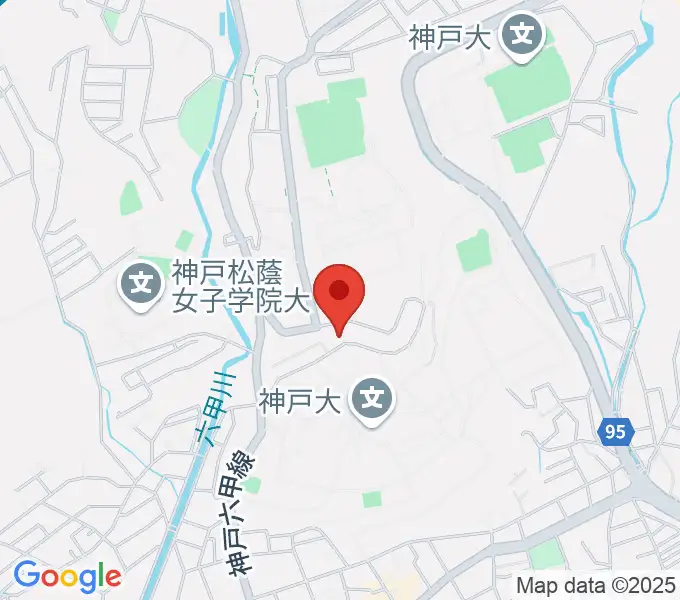 麦谷和代ピアノ教室の地図
