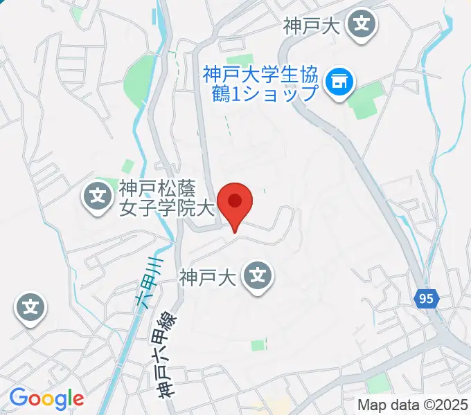 麦谷和代ピアノ教室の地図