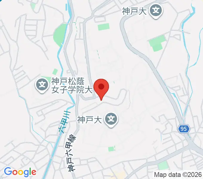 麦谷和代ピアノ教室の地図