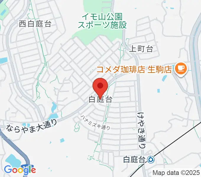 中瀬ピアノ教室の地図