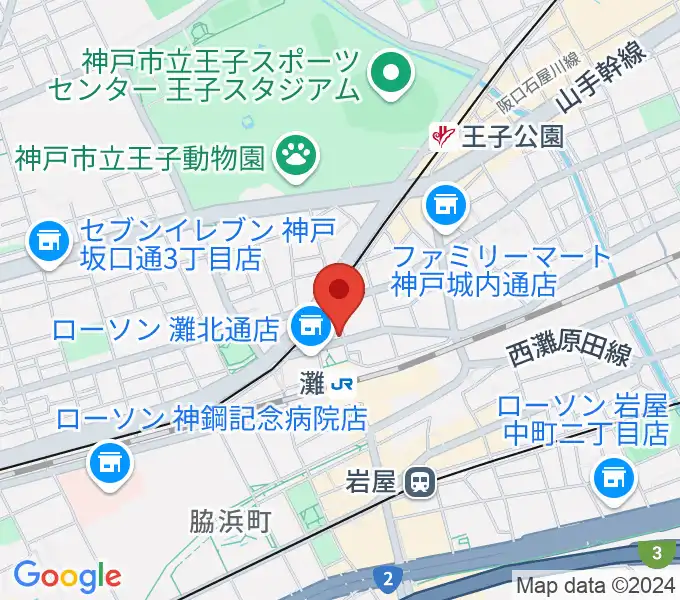 サークル音楽教室の地図