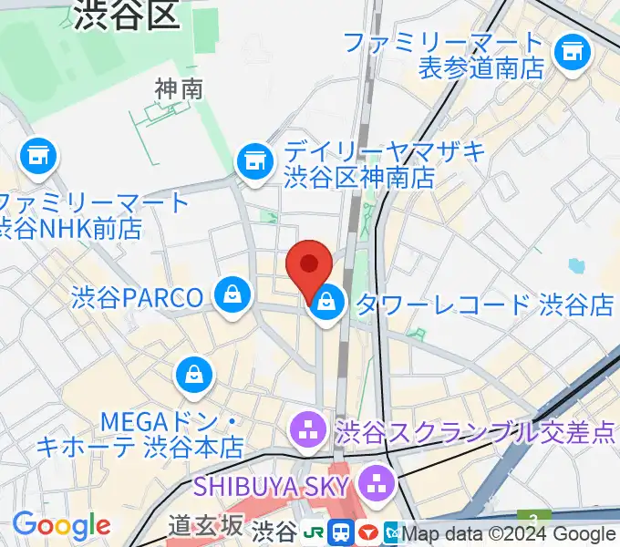 えちごやミュージックの地図