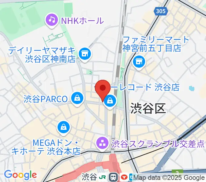 えちごやミュージックの地図