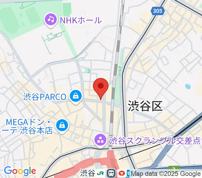 えちごやミュージックの地図