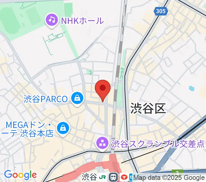 えちごやミュージックの地図