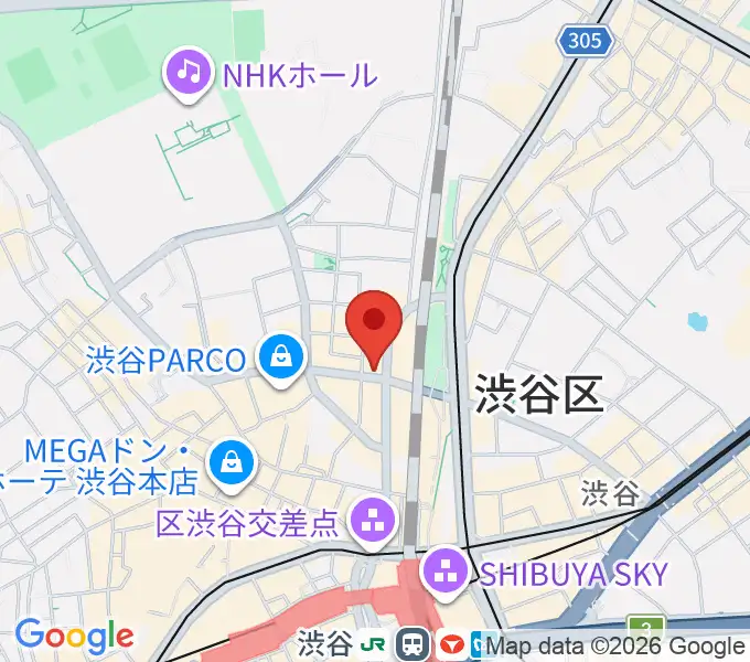 えちごやミュージックの地図