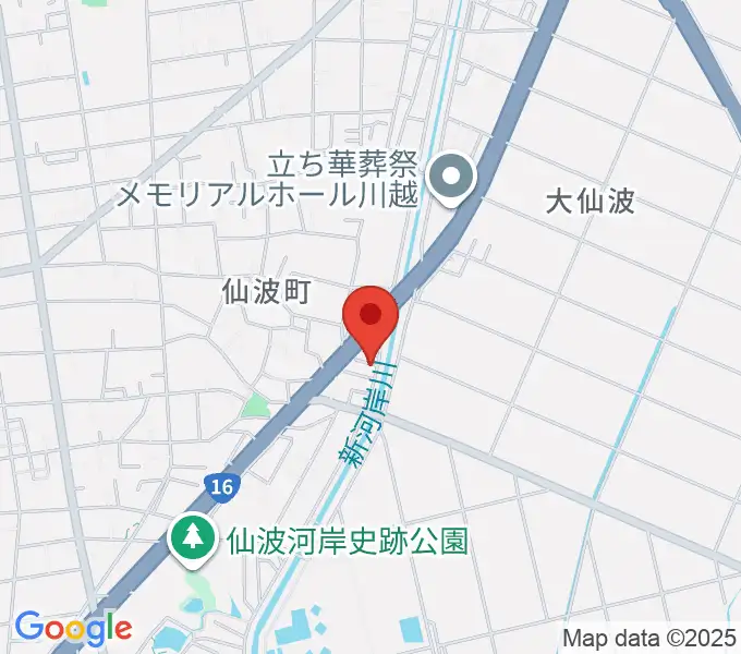 むらやまミュージックの地図