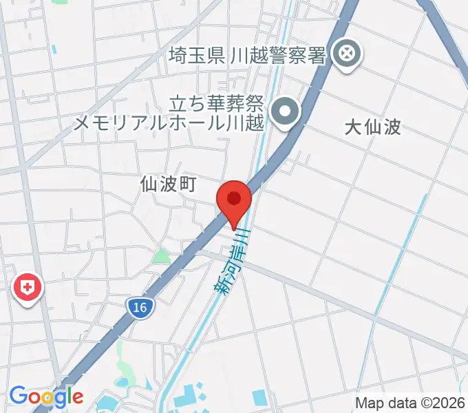 むらやまミュージックの地図