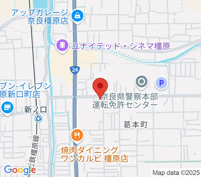 あおぞら音楽サロンの地図