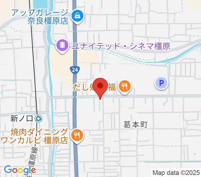 あおぞら音楽サロンの地図