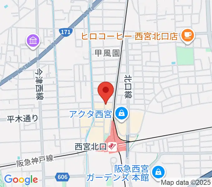 トルベール音楽院の地図