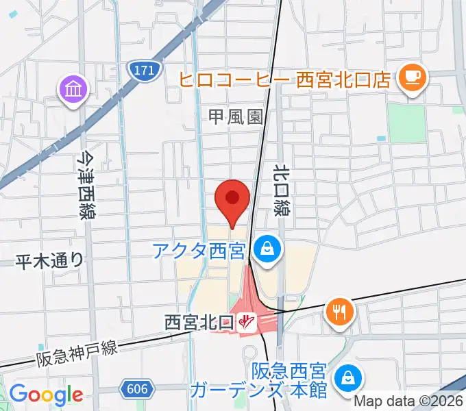 トルベール音楽院の地図