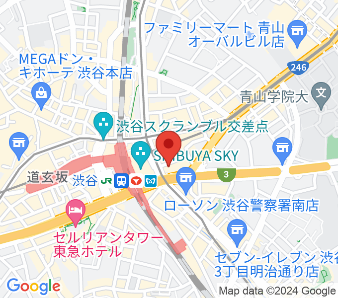 渋谷ウォーキンの場所