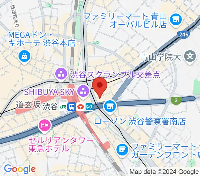 渋谷ウォーキンの地図