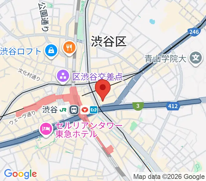 渋谷ウォーキンの地図