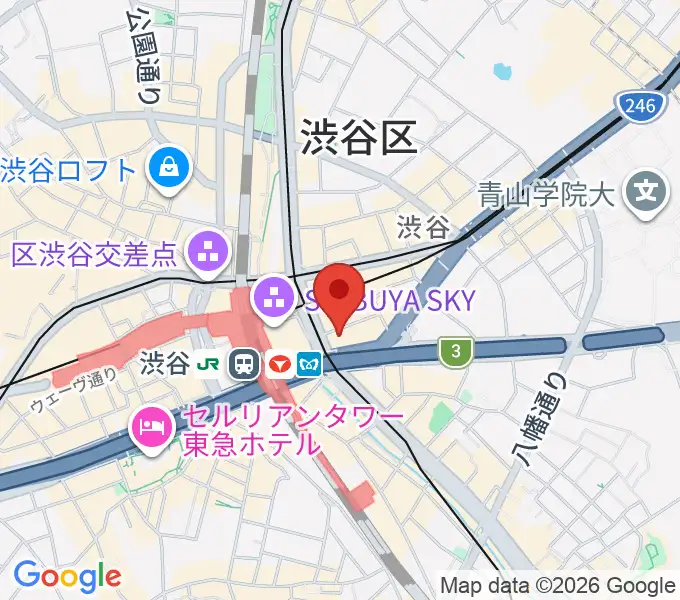 渋谷ウォーキンの地図