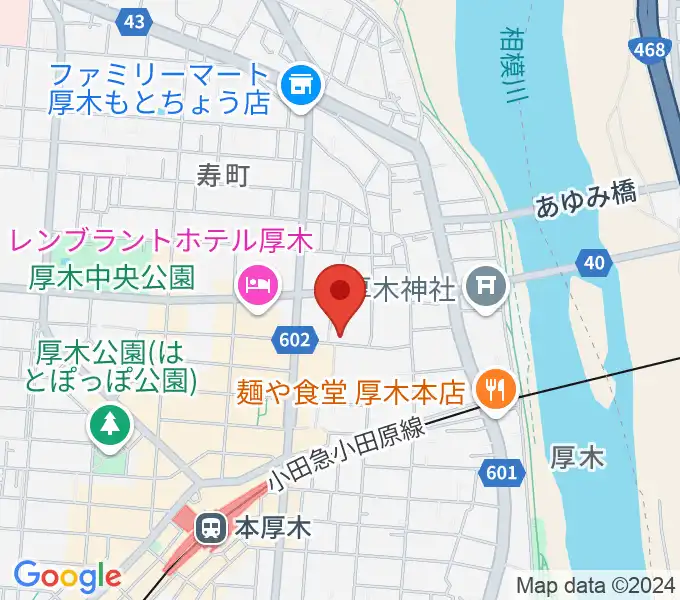 スタジオシールの地図