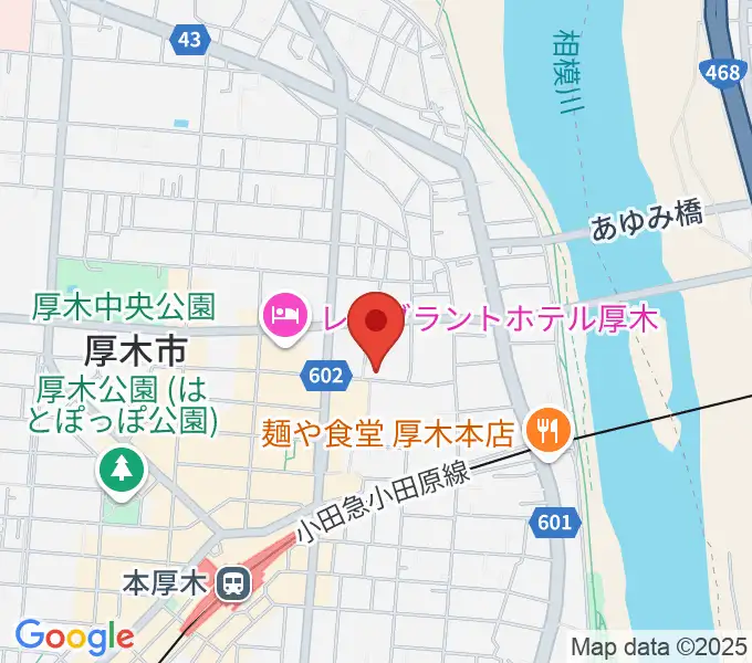 スタジオシールの地図