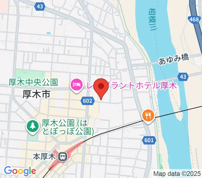 スタジオシールの地図