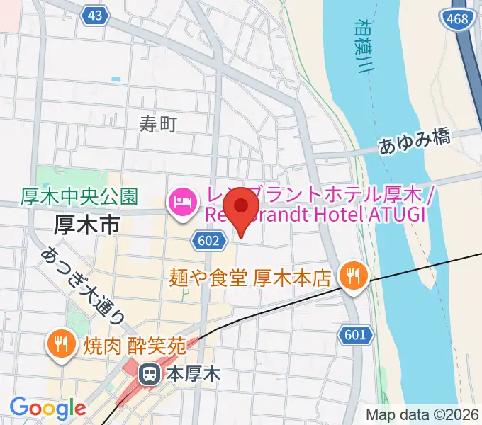 スタジオシールの地図