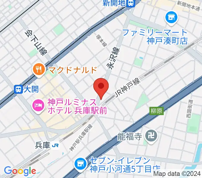 土田音楽教室の地図