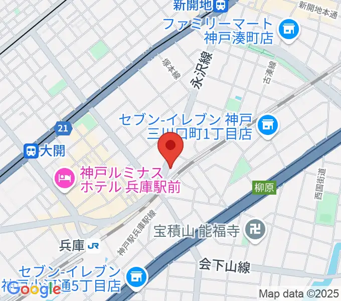 土田音楽教室の地図