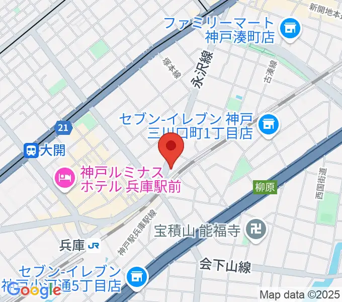 土田音楽教室の地図