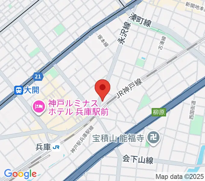 土田音楽教室の地図